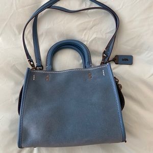Coach rogue 25 chambray suede